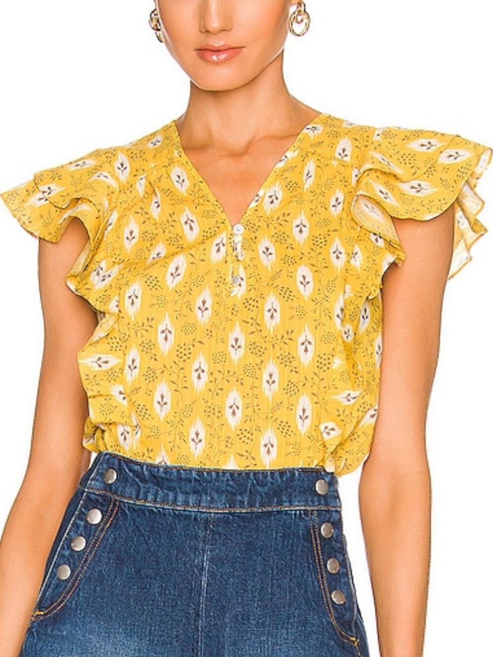 VERONICA BEARD Joi Top in Sun Multi